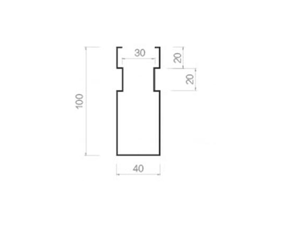 小蛮腰方通 40W*100H