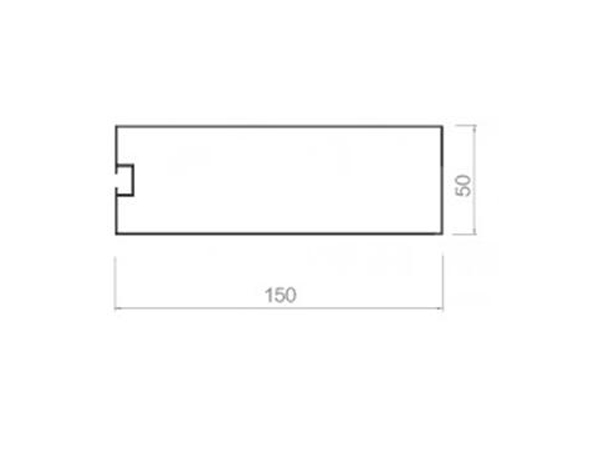 螺丝槽方通 50W*150H