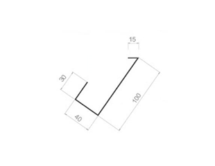 30度斜装挂片 40W*100H