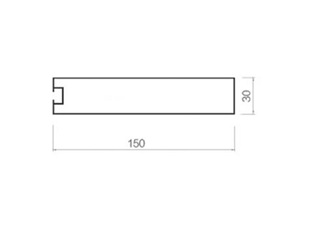 螺丝槽方通 30W*150H