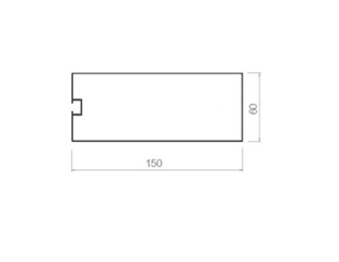 螺丝槽方通 60W*150H